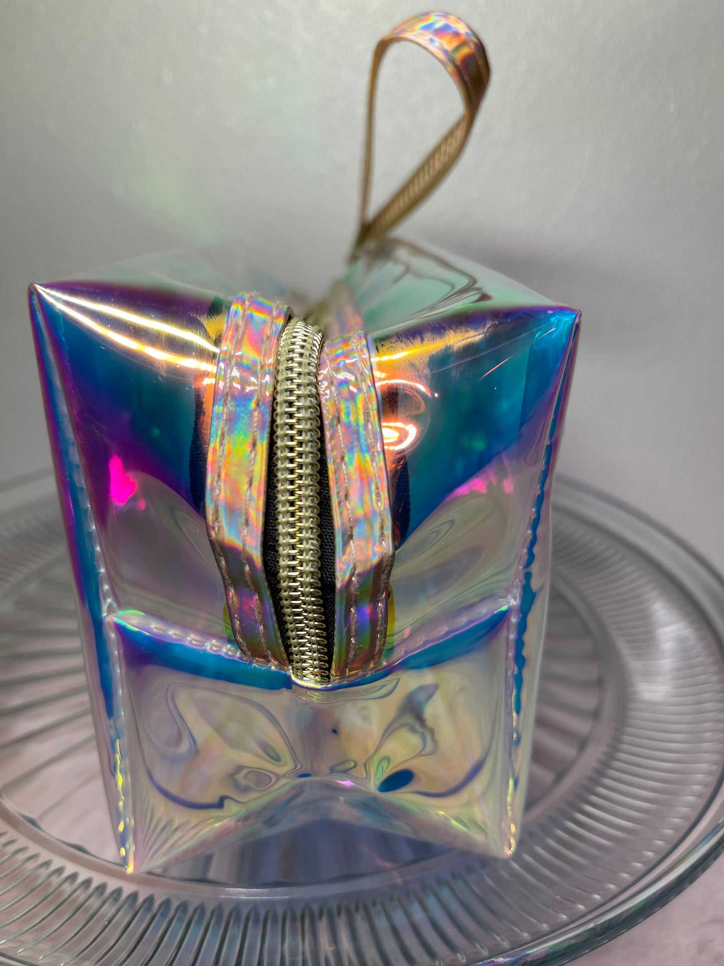 Simple Bella Dream Cream Iridescent Makeup Bag