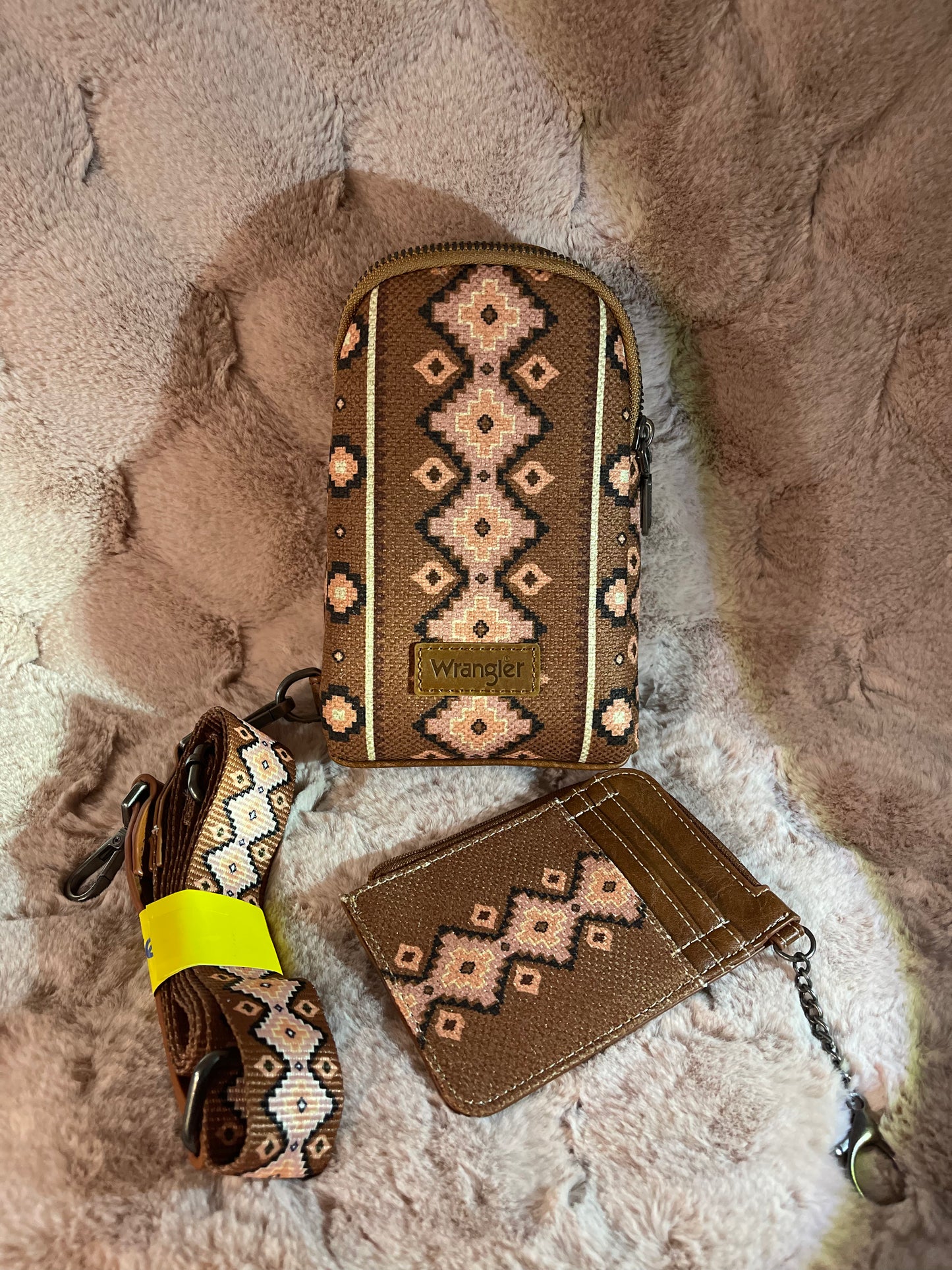 Aztec Crossbody Sling bag set with Wallet