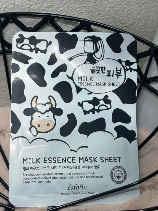 Milk essence mask sheet