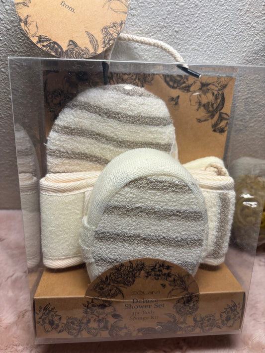 Deluxe Shower Sponge Set