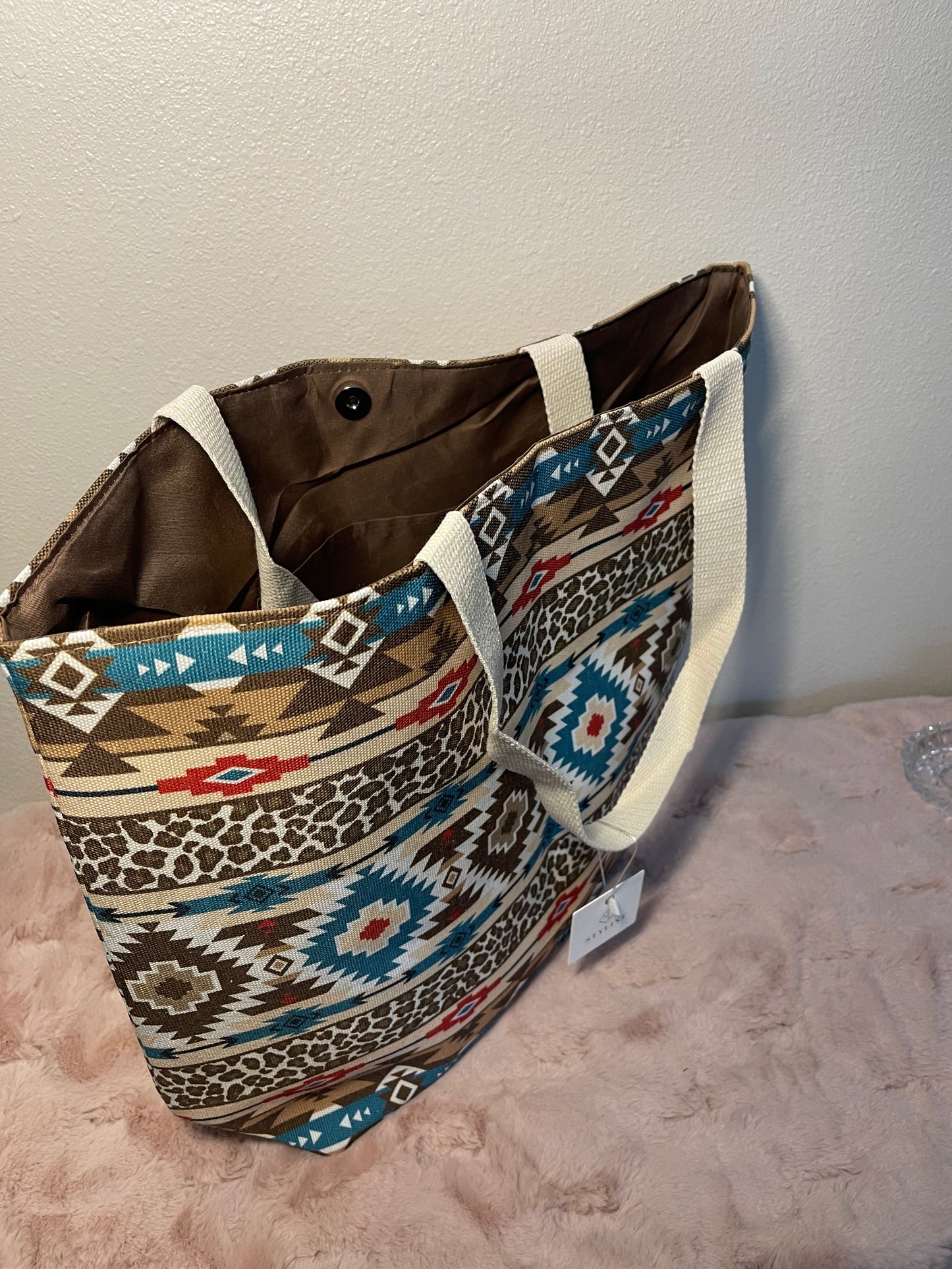 Aztec Print Tote