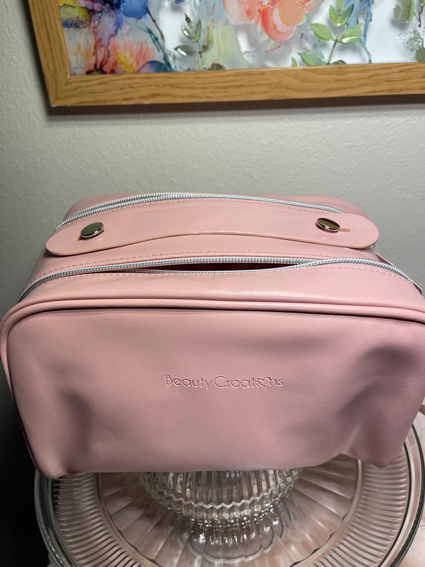 Beauty Creations Pink Cosmetic Glam Pouch