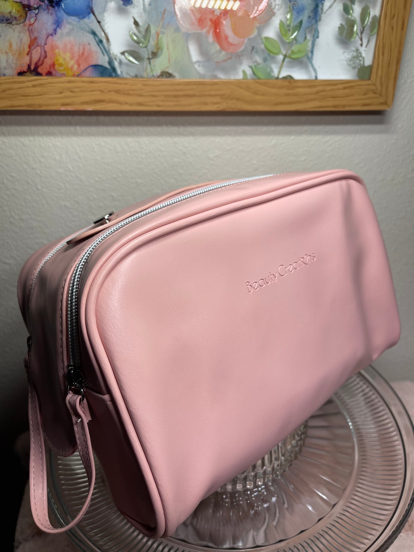 Beauty Creations Pink Cosmetic Glam Pouch